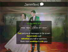 Tablet Screenshot of jammtext.com